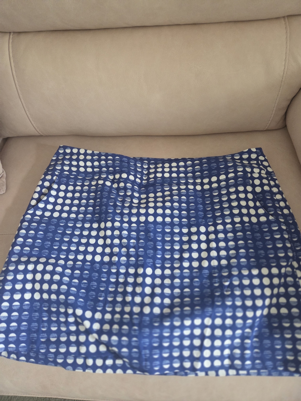 Blue Dot Print Women's Skort